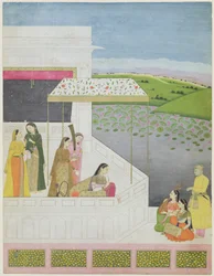 Junge Frau, die Musik hört, ca. 1745-50